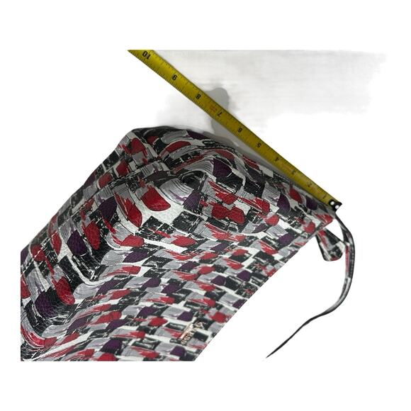 Guess Bobbi Tote Bag Lipstick Print Red Purple 90s Y2K Purse - Picture 4 of 12